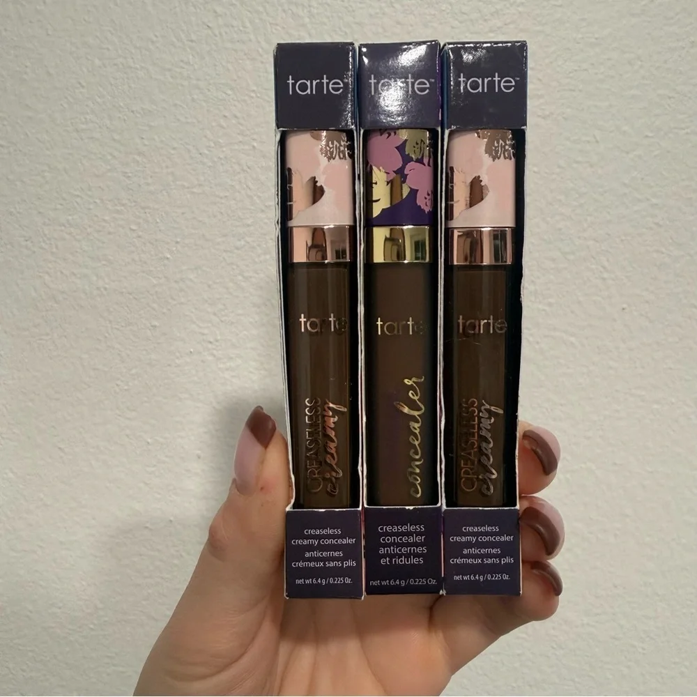 Tarte Creaseless Concealer 61G Espresso Golden Bundle of 3